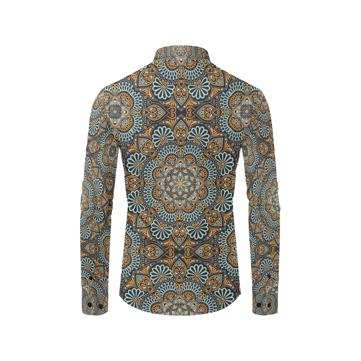 Mandala Pattern Print Design 05 Men's Long Sleeve Shirt