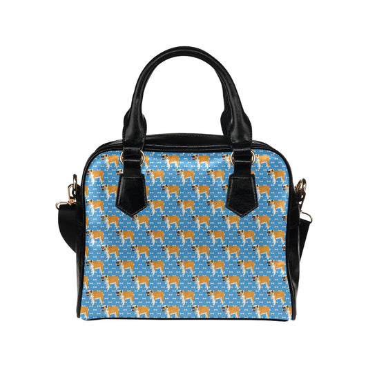 Bulldogs Pattern Print Design 06 Shoulder Handbag