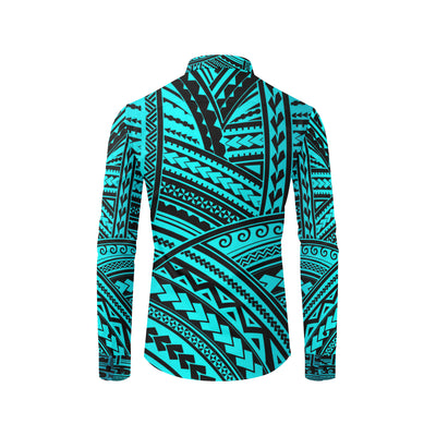 Polynesian Tribal Men's Long Sleeve Shirt