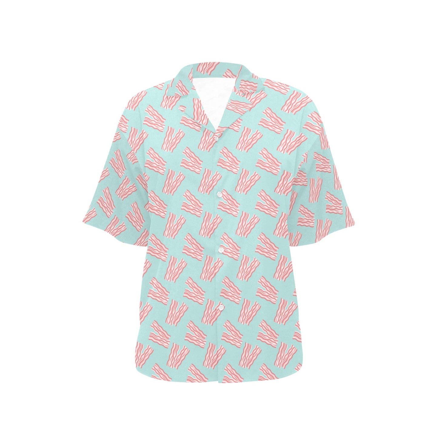 Bacon Pattern Print Design 04 Women's Hawaiian Shirt