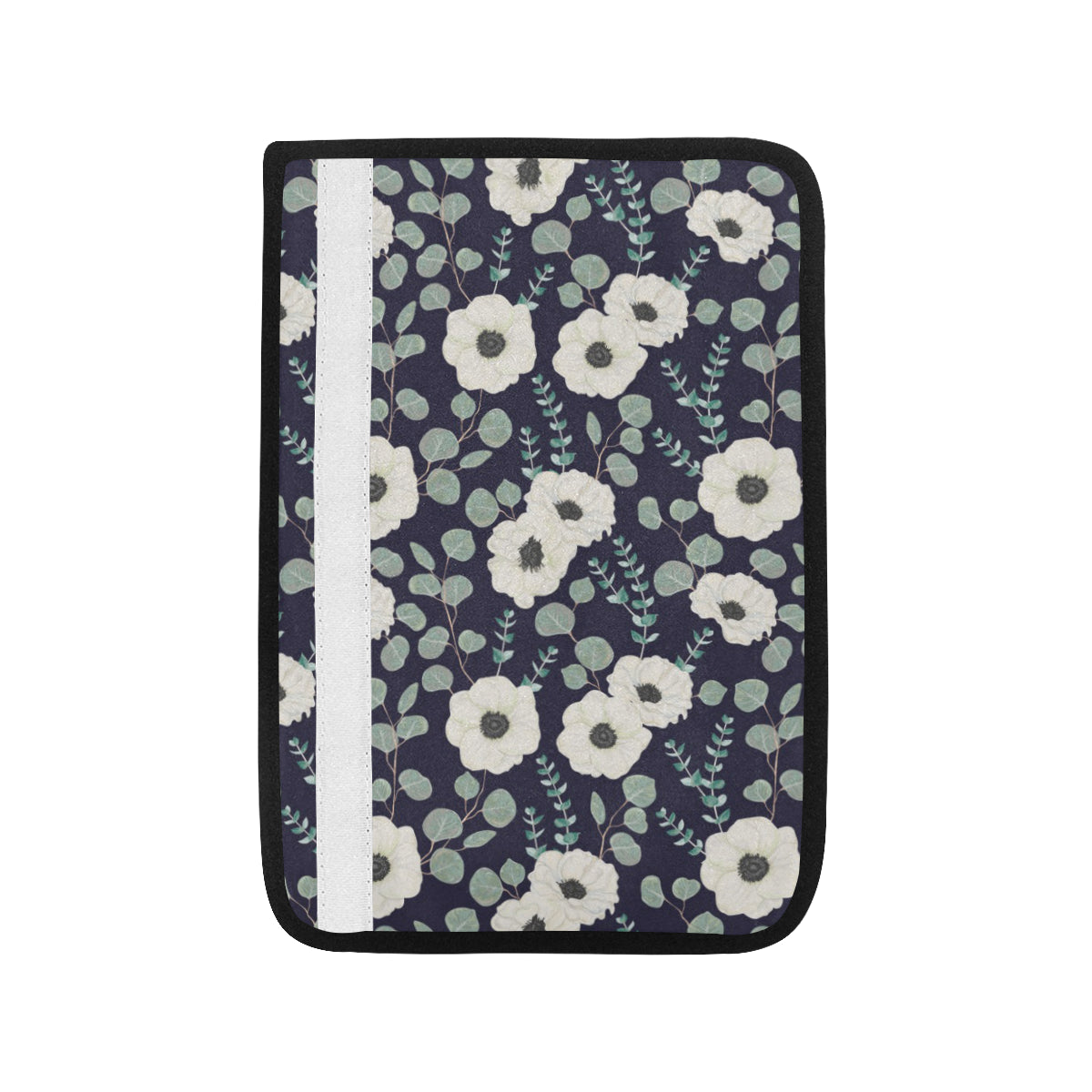 Anemone Pattern Print Design AM01 Car Seat Belt Cover