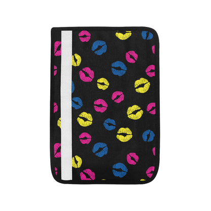 Lip Neon Color Pattern Print Design 01 Car Seat Belt Cover