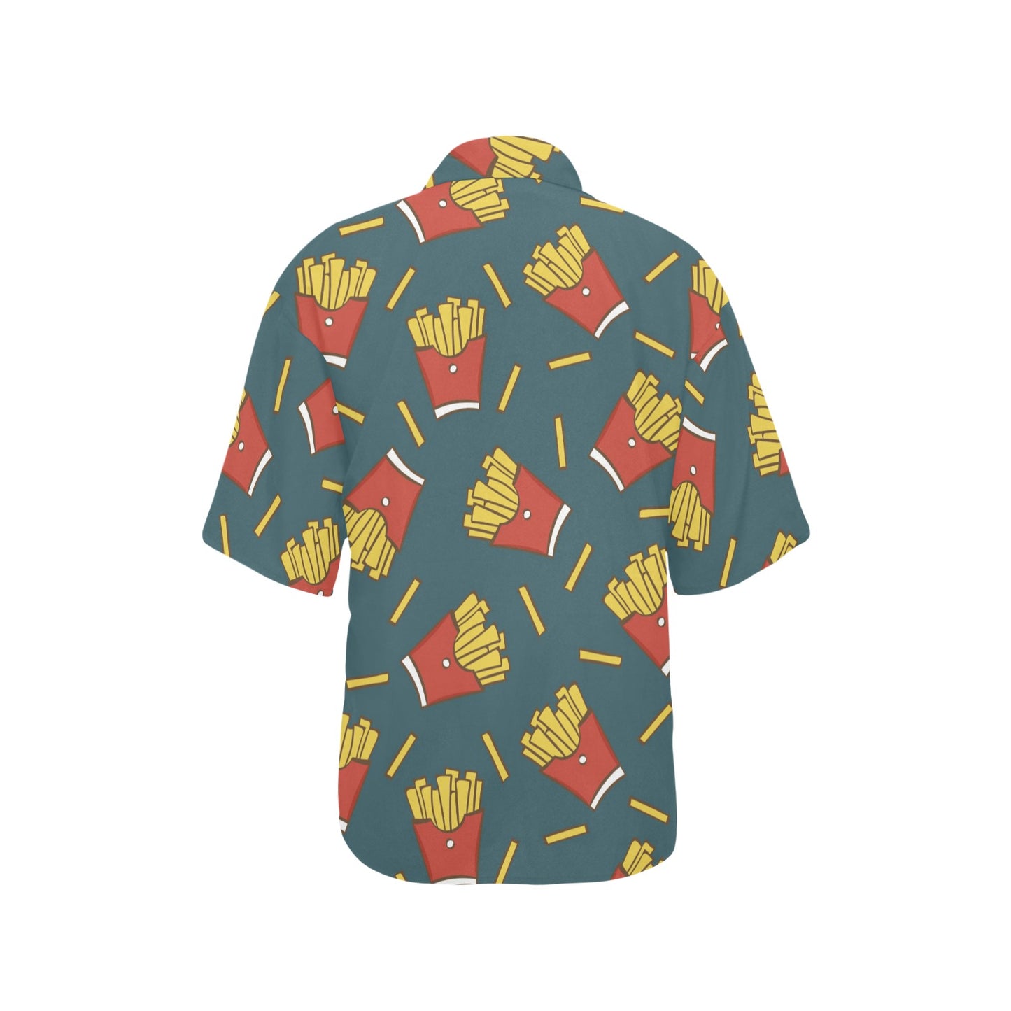 French Fried Pattern Print Design 04 Women's Hawaiian Shirt