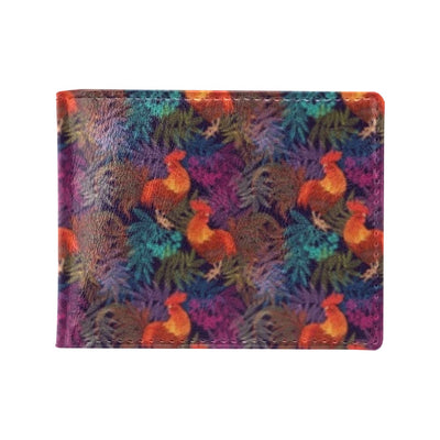 Rooster Print Style Men's ID Card Wallet