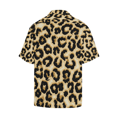 Jaguar Skin Pattern Print Design 02 Men's Hawaiian Shirt