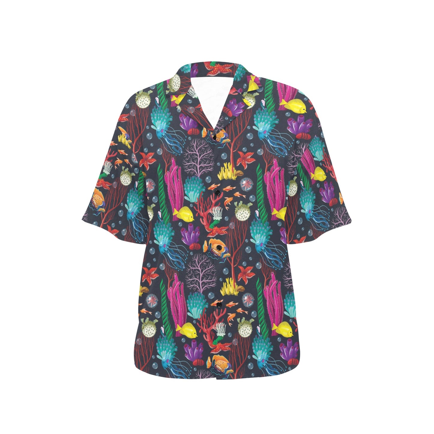 Underwater Cute Print Design LKS303 Women's Hawaiian Shirt