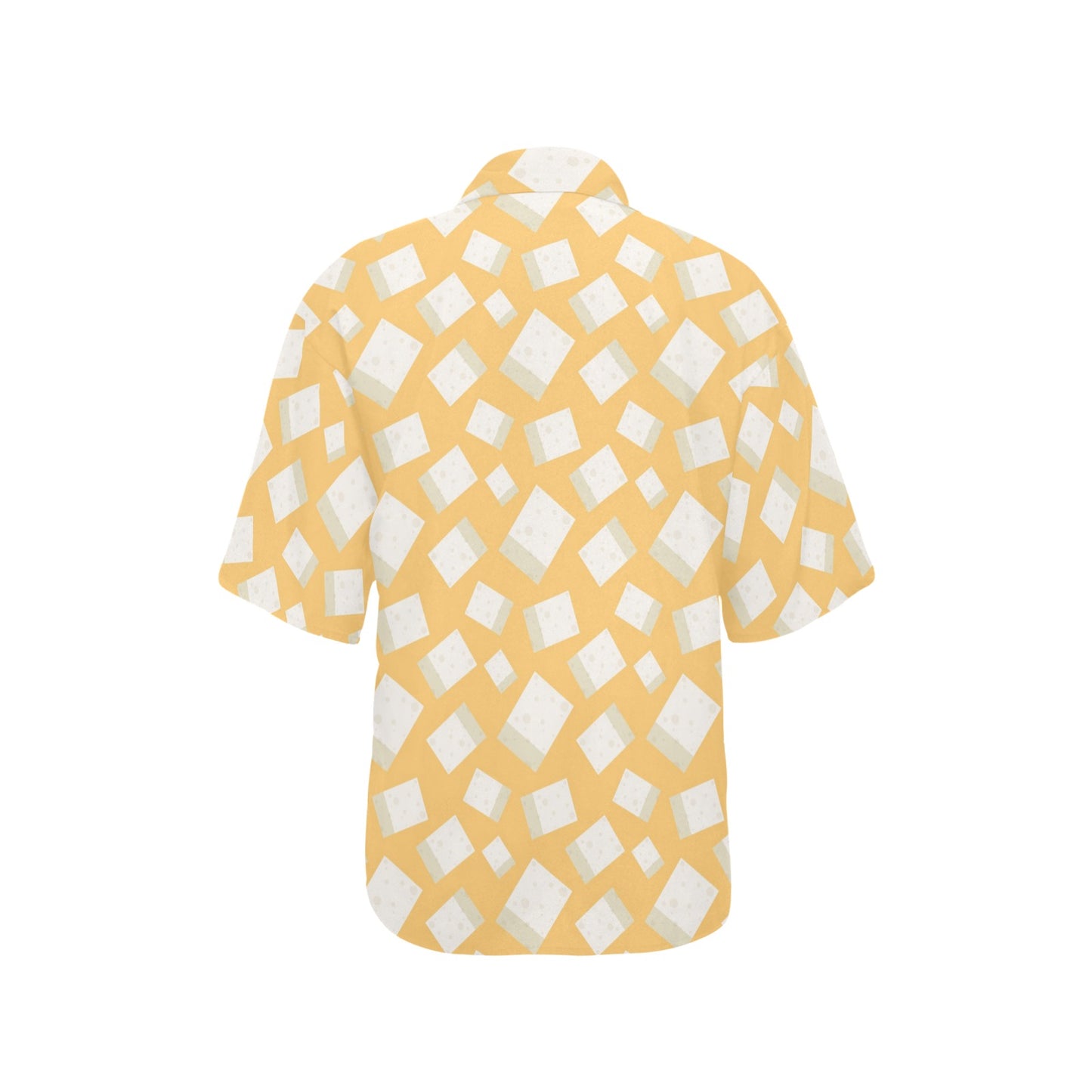 Tofu Print Design LKS302 Women's Hawaiian Shirt