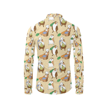 Guinea Pig Pattern Print Design 03 Men's Long Sleeve Shirt
