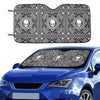 Bandana Skull Print Design LKS303 Car front Windshield Sun Shade