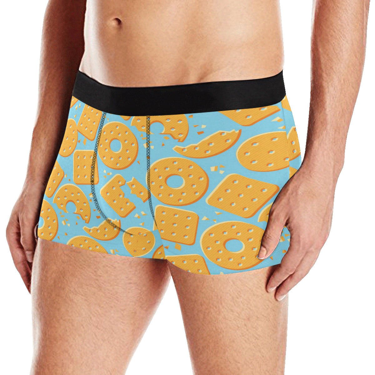 Cracker Pattern Print Design 02 Men's Boxer Briefs