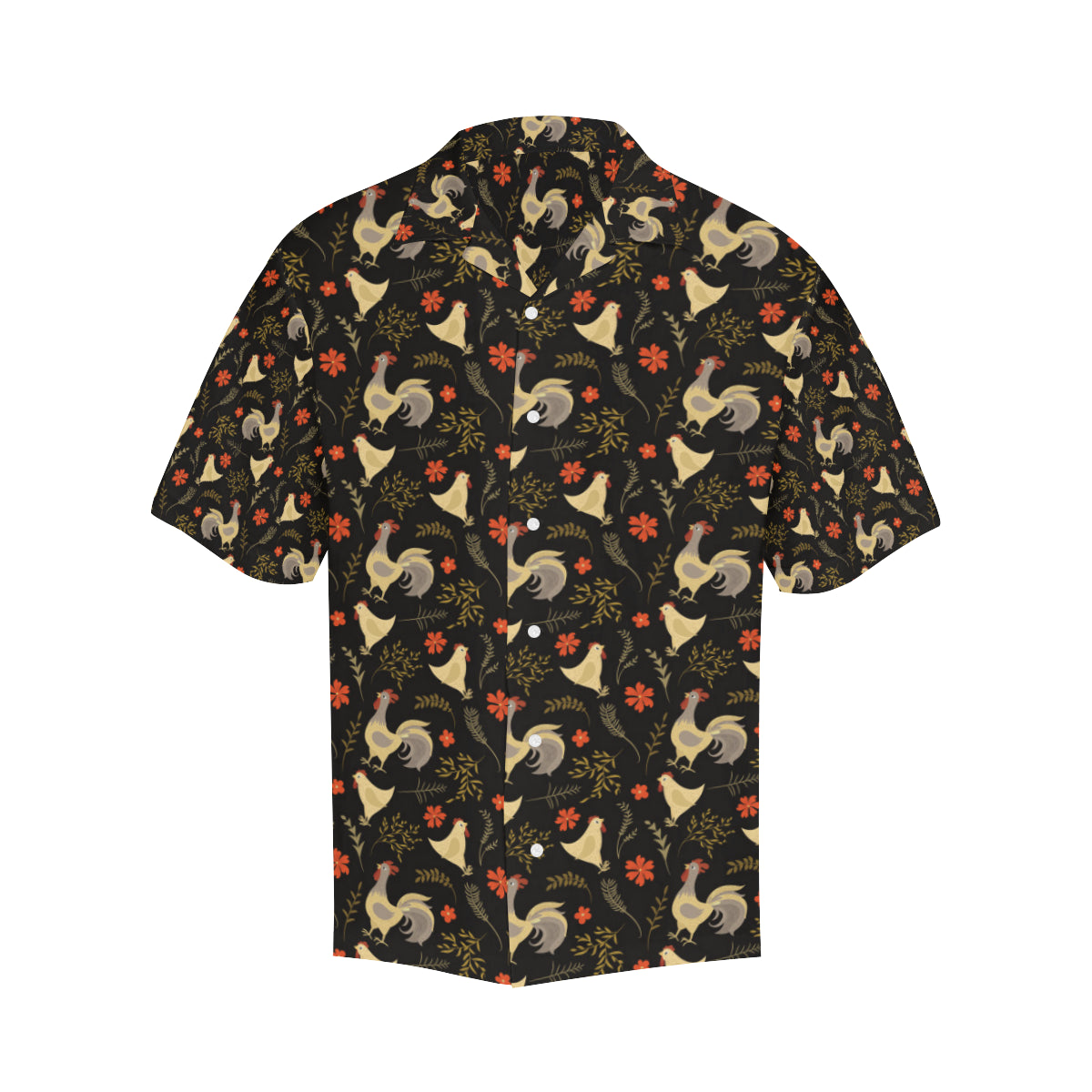 Chicken Pattern Print Design 04 Men's Hawaiian Shirt