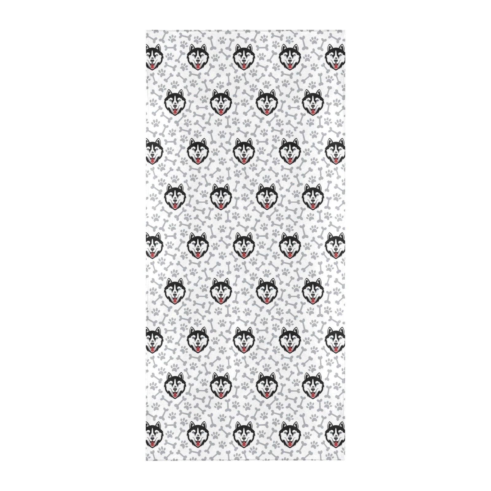 Siberian Huskies Print Design LKS305 Beach Towel 32" x 71"