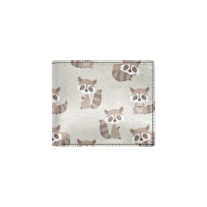 Raccoon Pattern Print Design A05 Men's ID Card Wallet