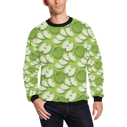 Apple Pattern Print Design AP010 Men Long Sleeve Sweatshirt