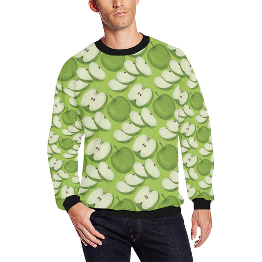 Apple Pattern Print Design AP010 Men Long Sleeve Sweatshirt