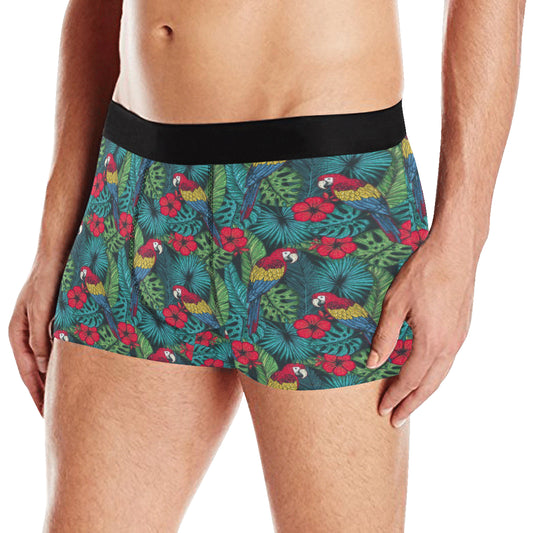 Parrot Pattern Print Design A05 Men's Boxer Briefs