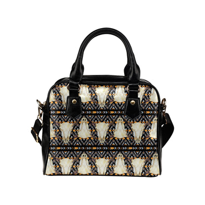 Buffalo Head Pattern Print Design 03 Shoulder Handbag