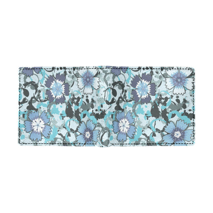 Carnations Pattern Print Design CN04 Men's ID Card Wallet