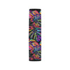 Neon Color Tropical Palm Leaves Car Seat Belt Cover