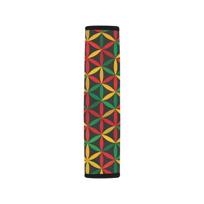 Rasta Pattern Print Design A04 Car Seat Belt Cover