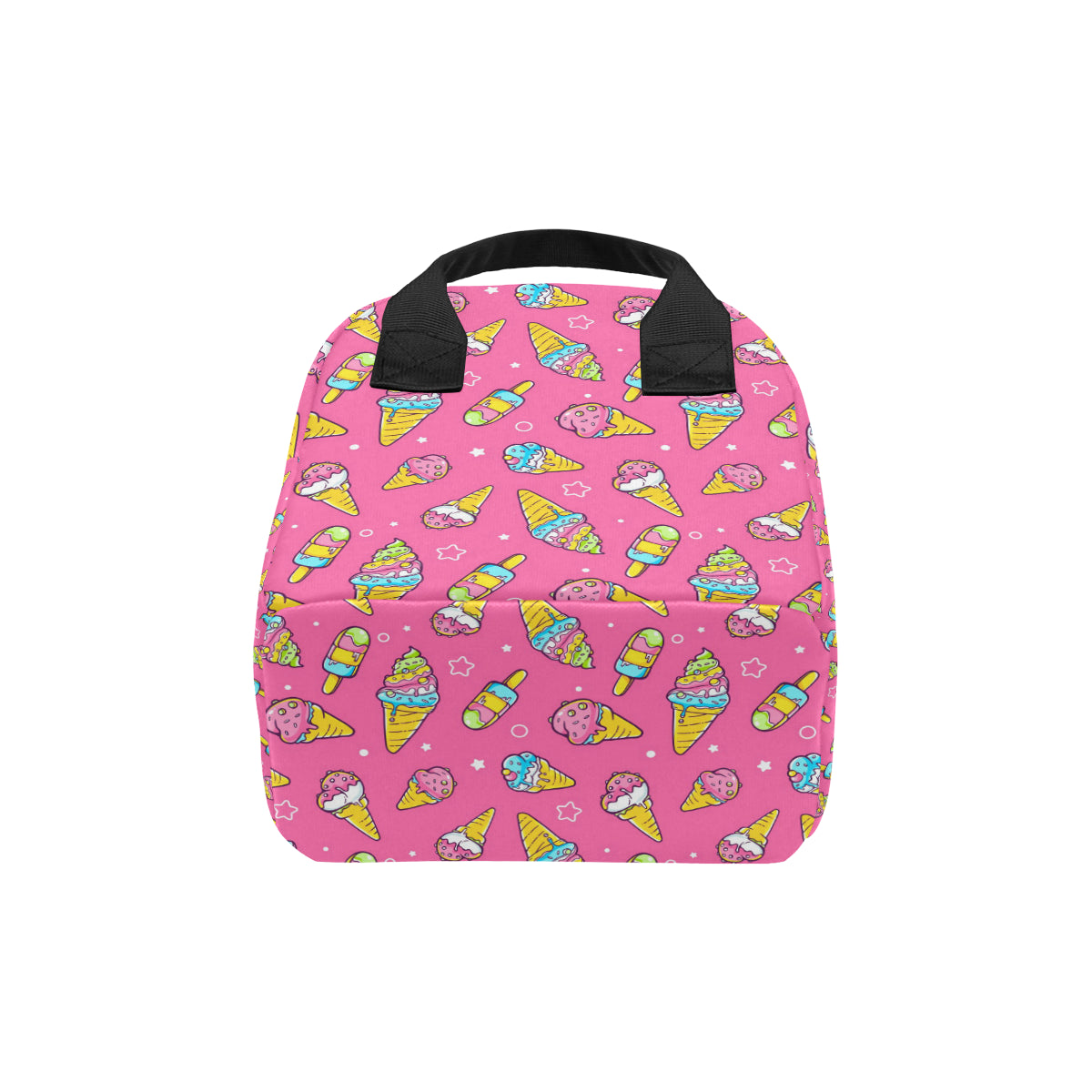 Ice Cream Pattern Print Design IC04 Insulated Lunch Bag