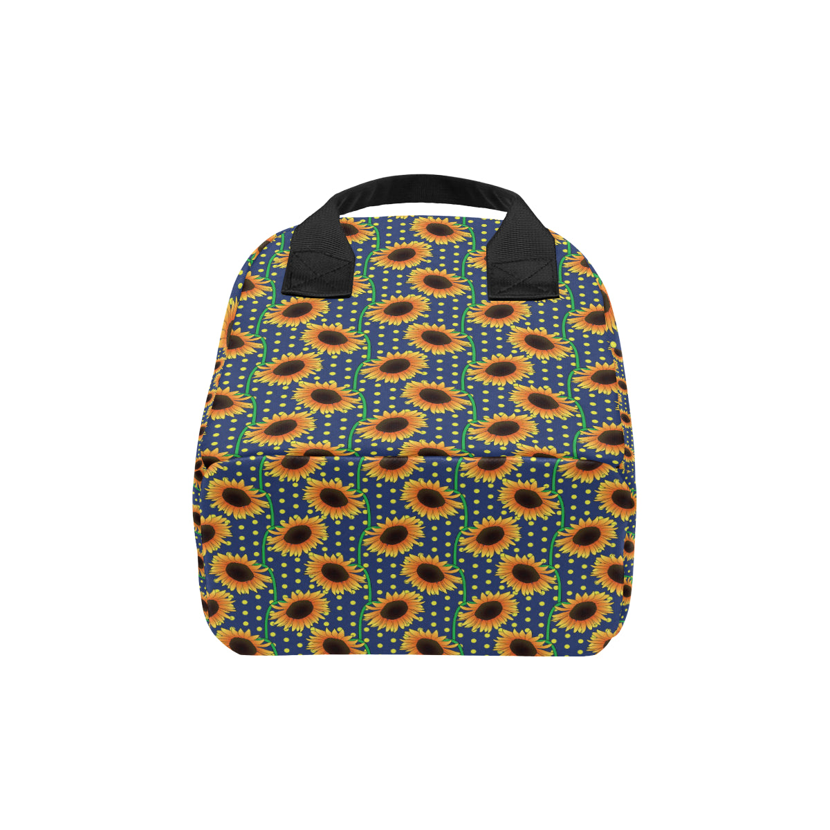 Sunflower Pattern Print Design SF03 Insulated Lunch Bag