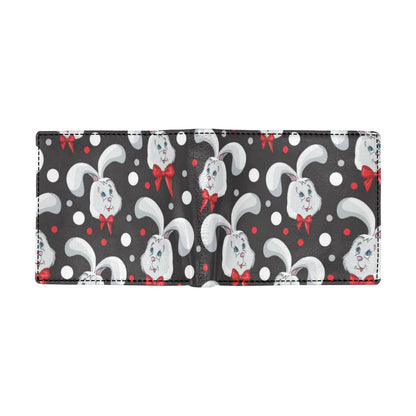 Rabbit Pattern Print Design RB012 Men's ID Card Wallet
