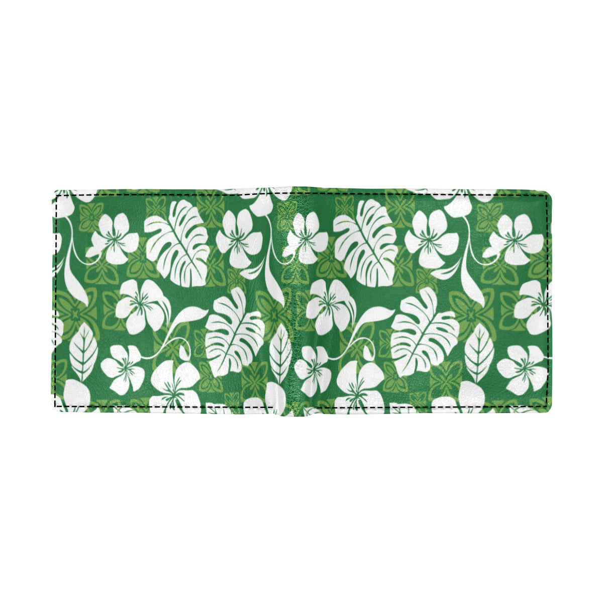 Hawaiian Themed Pattern Print Design H016 Men's ID Card Wallet