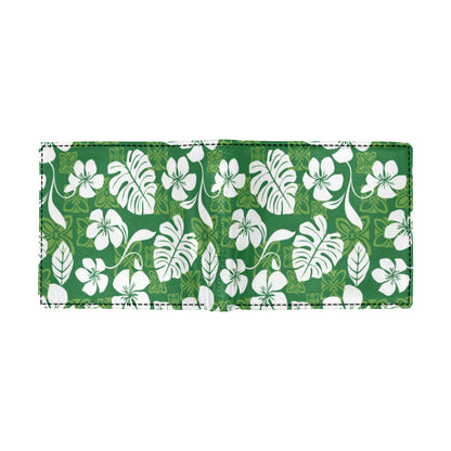 Hawaiian Themed Pattern Print Design H016 Men's ID Card Wallet