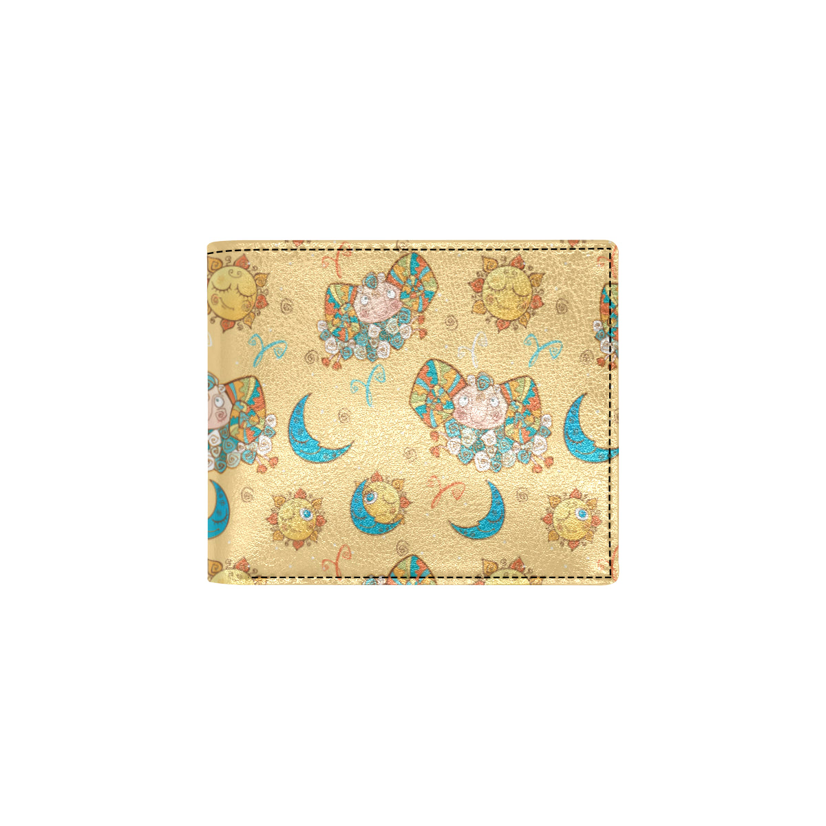 Aries Zodiac Pattern Print Design 03 Men's ID Card Wallet