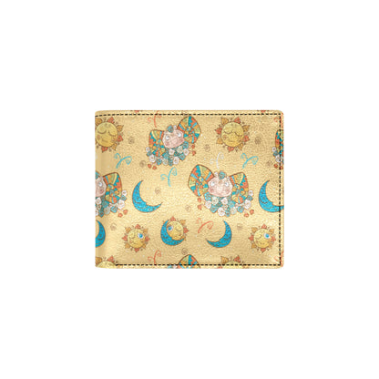 Aries Zodiac Pattern Print Design 03 Men's ID Card Wallet