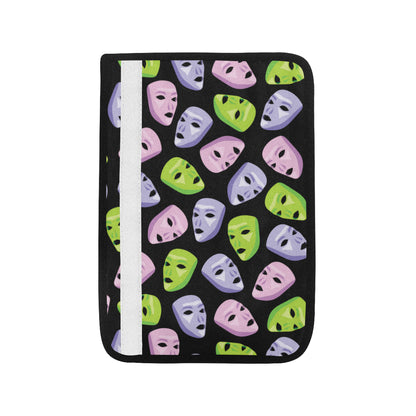 Acting Mask Pattern Print Design 04 Car Seat Belt Cover