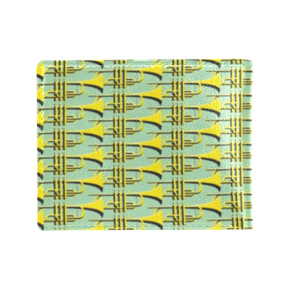 Trumpet Vintage Design Print Men's ID Card Wallet