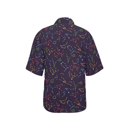 Zodiac Print Design LKS301 Women's Hawaiian Shirt