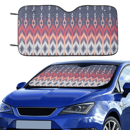 Ikat Print Design LKS401 Car front Windshield Sun Shade