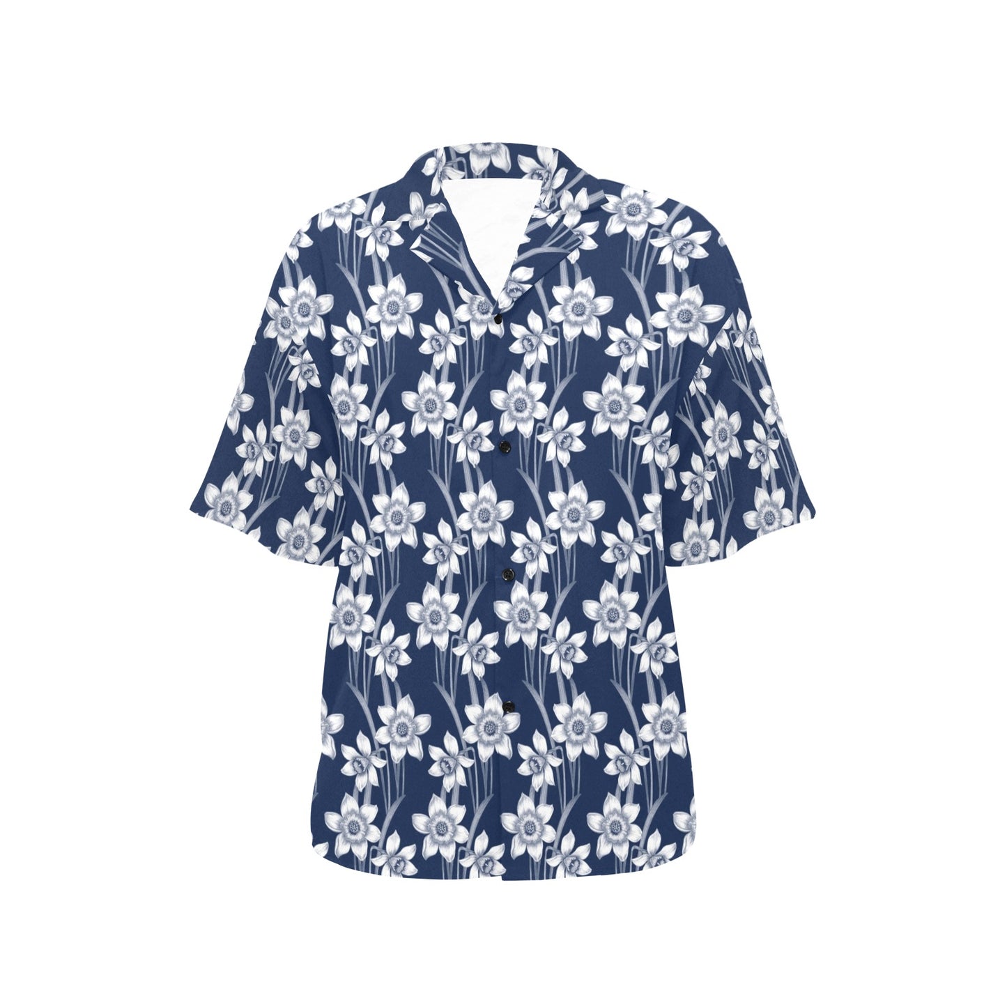 Daffodils Pattern Print Design DF09 Women's Hawaiian Shirt