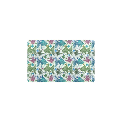 Angelfish Tribal Pattern Print Design 01 Kitchen Mat