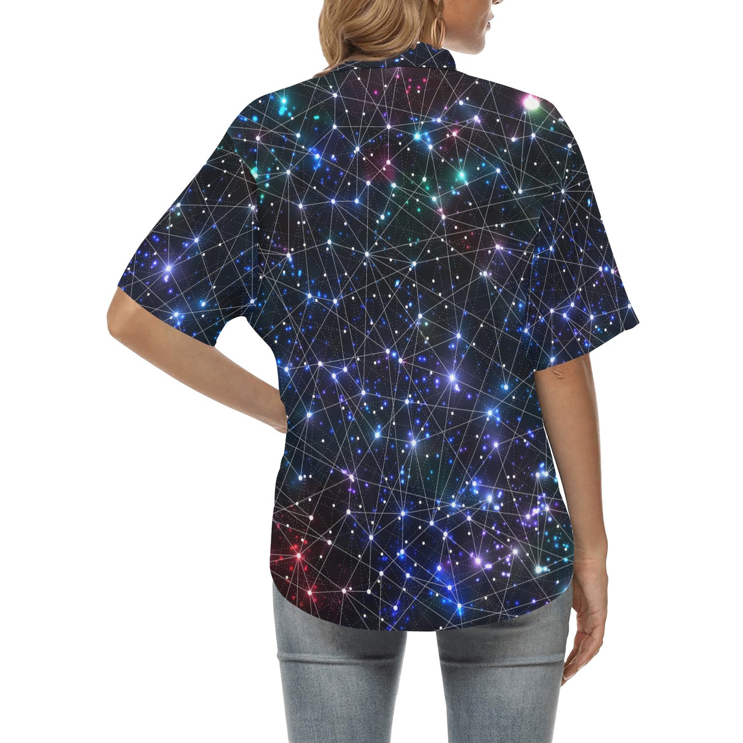 Cosmic Pattern Print Design 01 Women's Hawaiian Shirt