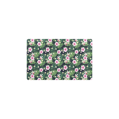 Hibiscus Tropical Print Design LKS309 Kitchen Mat