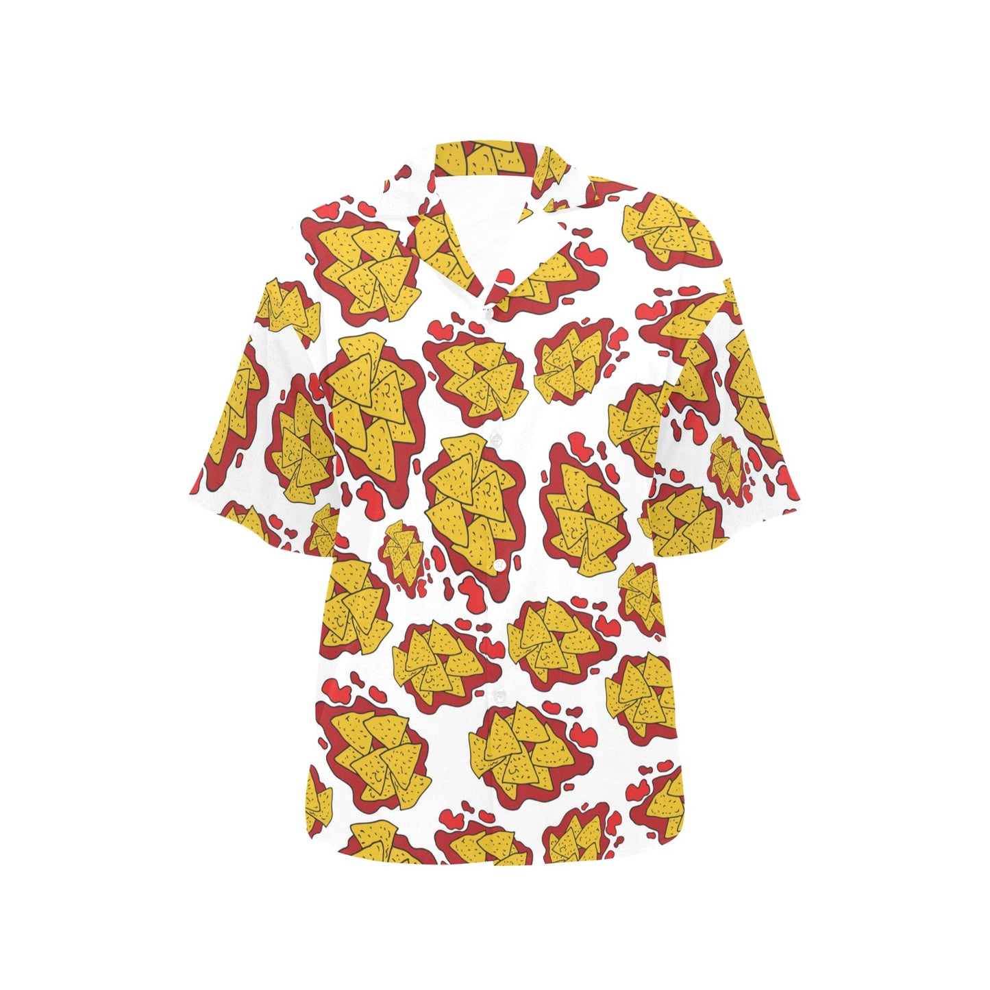 Nachos Pattern Print Design A03 Women's Hawaiian Shirt