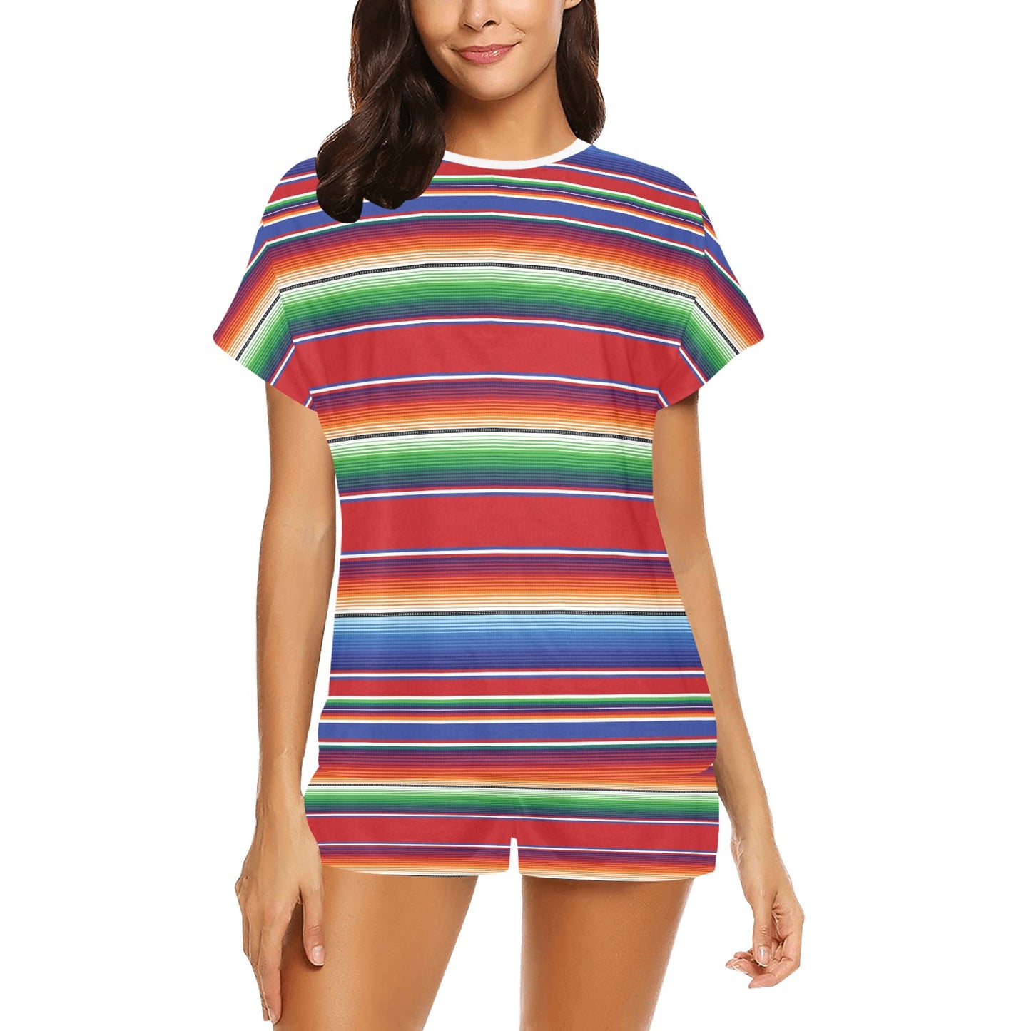 Serape Print Design LKS304 Women's Short Pajama Set