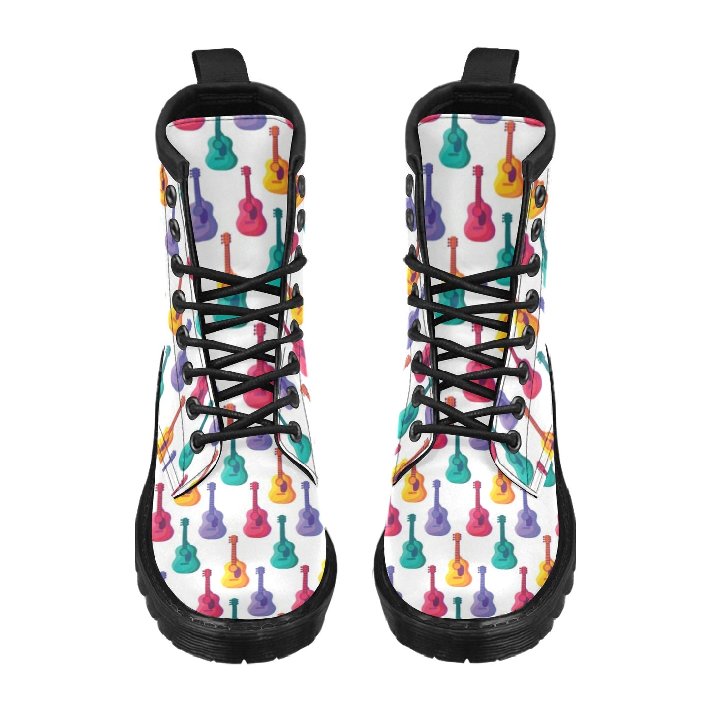 Acoustic Guitar Print Design LKS406 Women's Boots