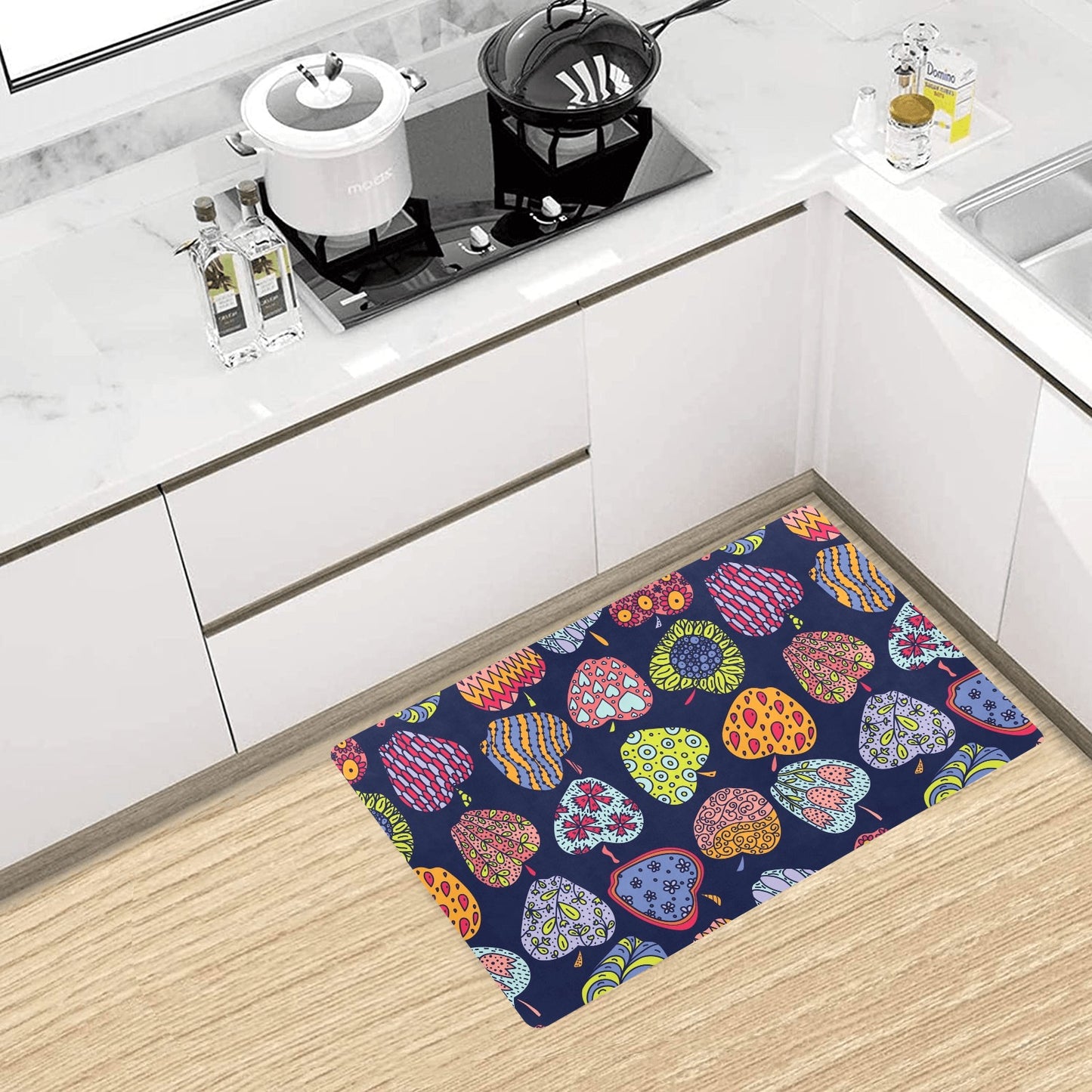 Apple Pattern Print Design AP05 Kitchen Mat