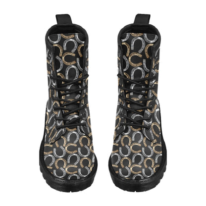 Horseshoe Print Design LKS305 Women's Boots