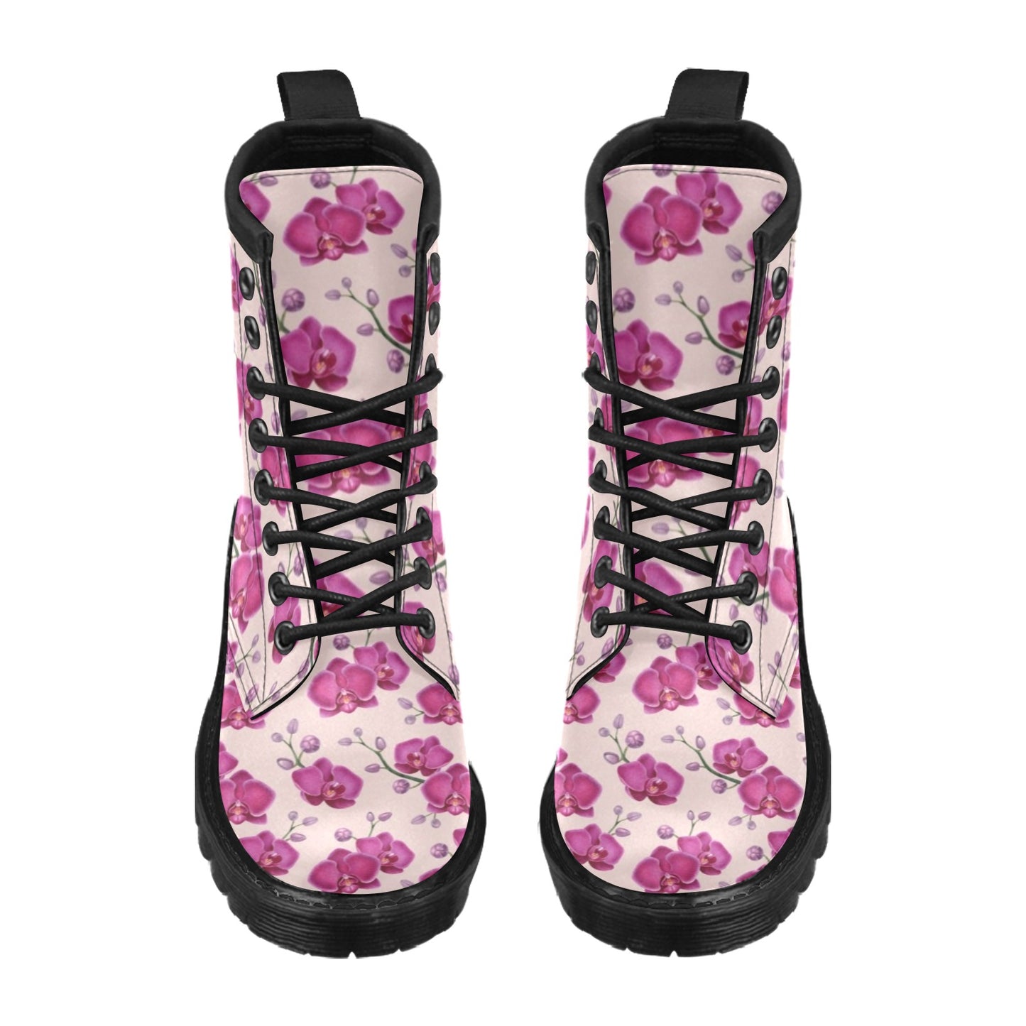 Orchid Purple Pattern Print Design OR04 Women's Boots