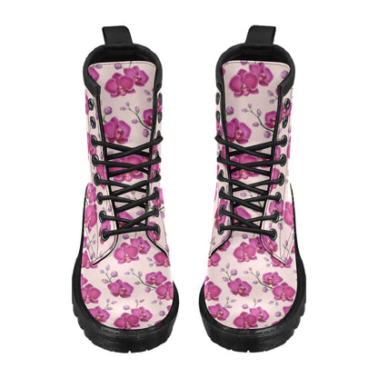 Orchid Purple Pattern Print Design OR04 Women's Boots