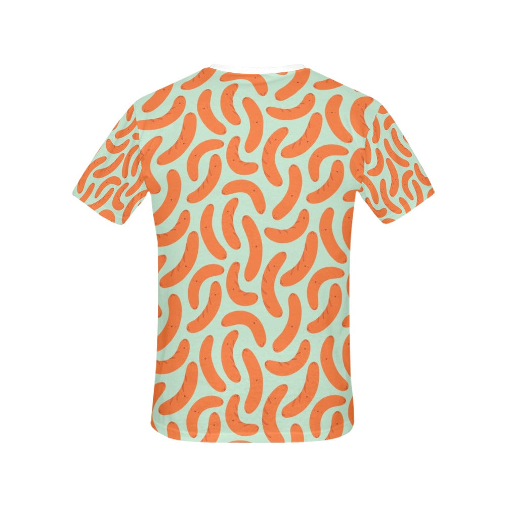 Sausage Print Design LKS304 Women's  T-shirt