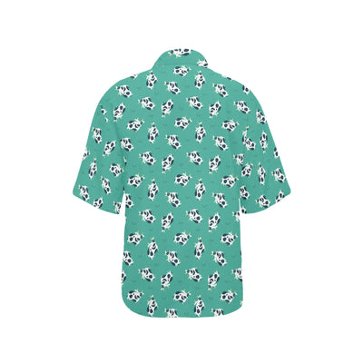 Cow Pattern Print Design 03 Women's Hawaiian Shirt