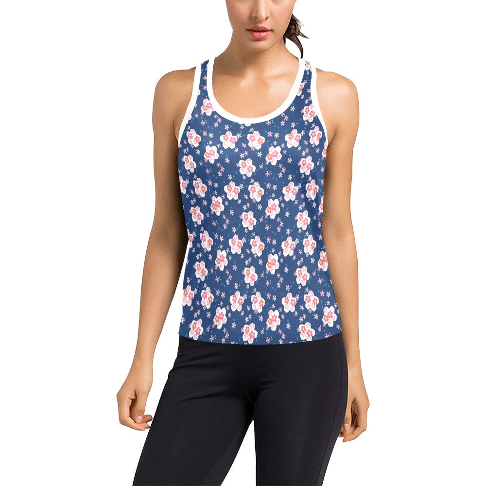Sakura Print Design LKS306 Women's Racerback Tank Top