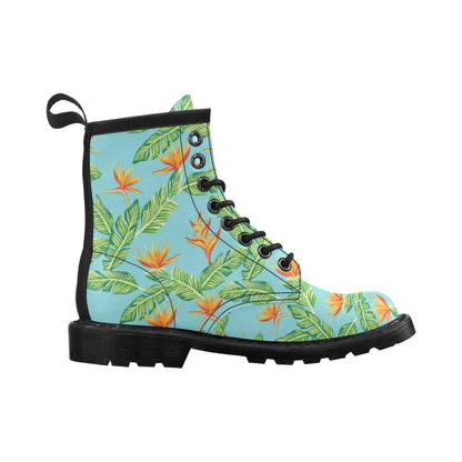 Bird Of Paradise Pattern Print Design BOP04 Women's Boots